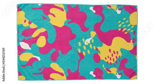 Buy colorful abstract pattern beach towel online vibrant summer themed bath pool towel for sale on transparent background