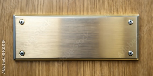 Une plaque de porte simple sans marquage pour une maison professionnelle