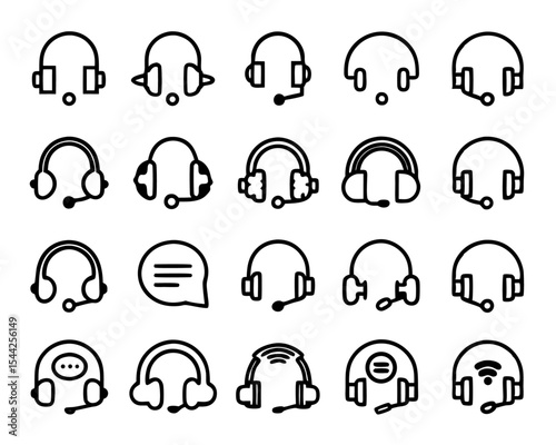 Customer support agent button icon isolated on transparent background