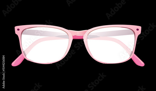Pink Fashion Eyeglasses Clear Lens Vision