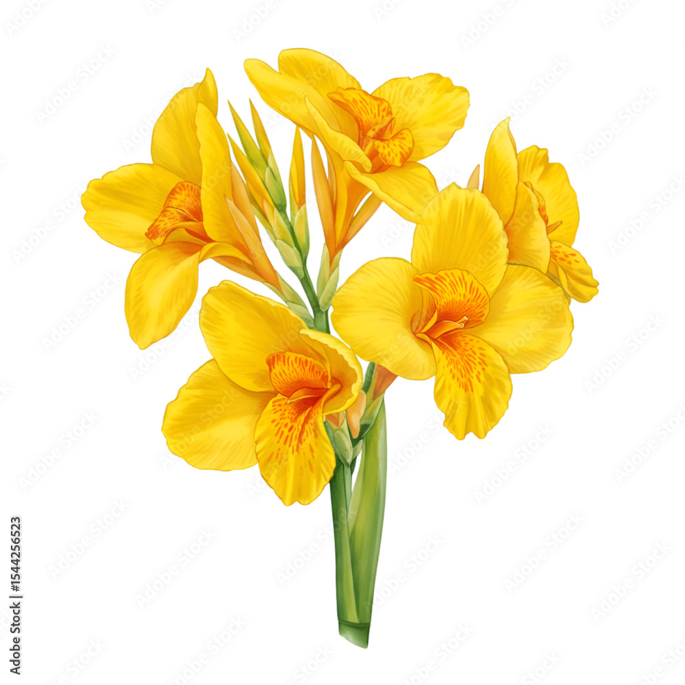 Naklejka premium bouquet of yellow flowers