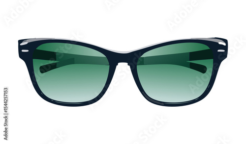 Sophisticated Green Gradient Sunglasses