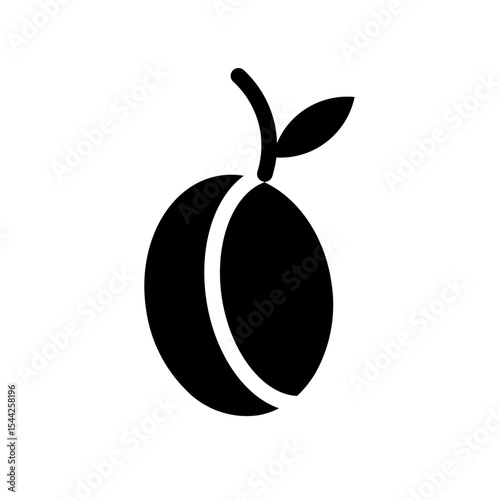 plum glyph icon