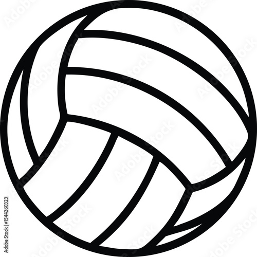 Volleyball ball icon. Sport ball. Ball icon. Vector illustration