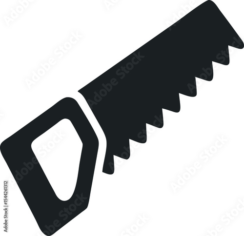 Handsaw or hacksaw icon. Vector illustration