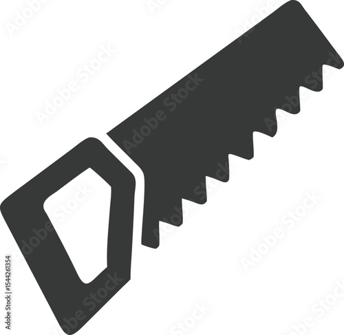 Handsaw or hacksaw icon. Vector illustration