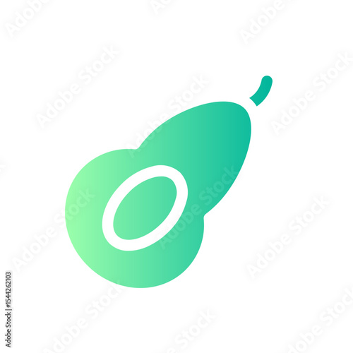 avocado gradient icon