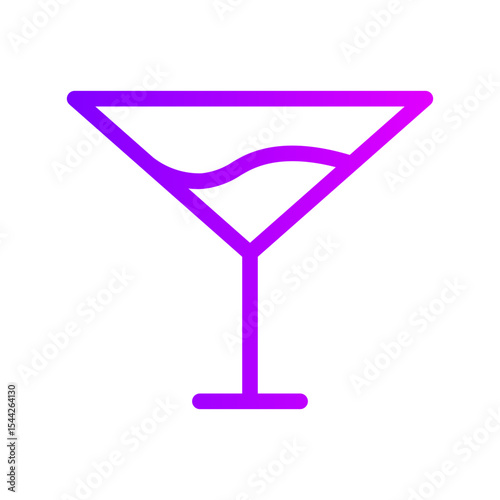 cocktail gradient icon