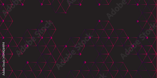 Abstract white background with red hexagons seamless pattern and geometric in vector design. Futuristic blue neon honeycombs. Modern technology design .Minimal style website banner, decoration .