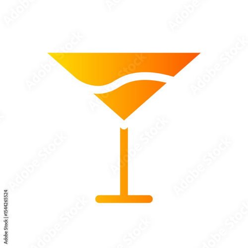 cocktail gradient icon