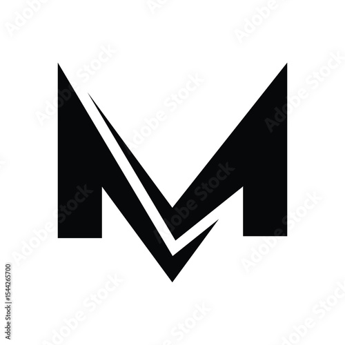 letter m power logo,