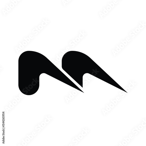 letter m power logo,