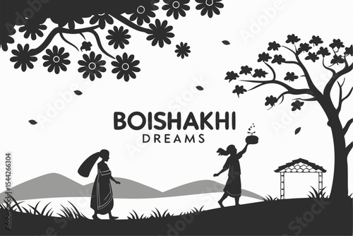 Boishakhi Dreams in Black and White