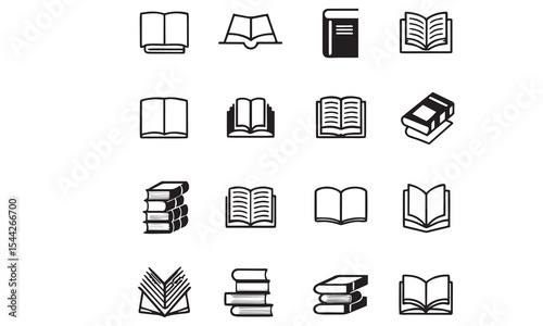 Print Book set illustration