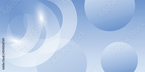 Abstract blue modern background with circle elements. Digital technology concept.