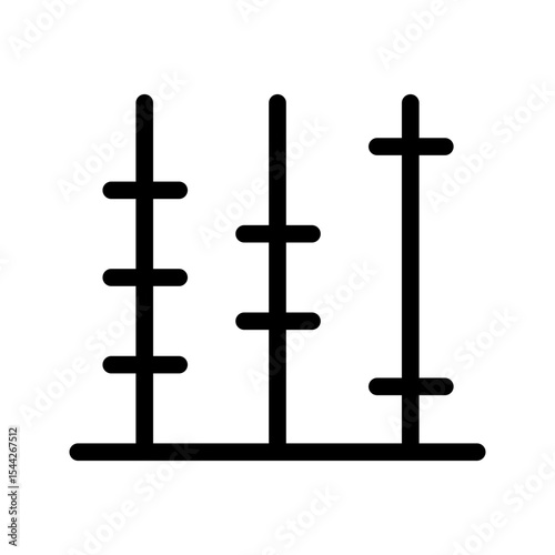 abacus line icon