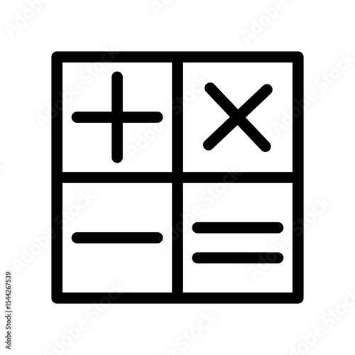 calculator line icon