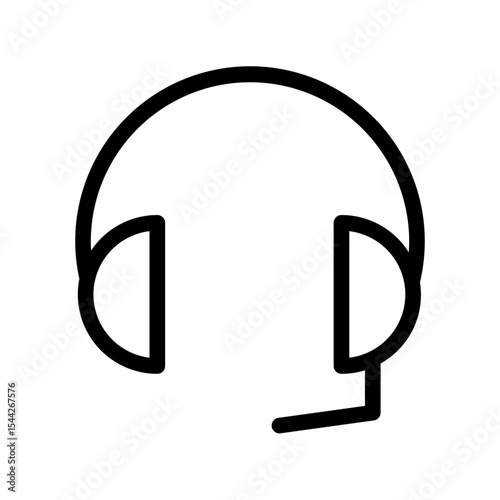 headphone line icon