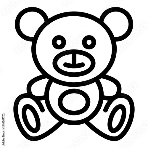 teddy bear Line Icon