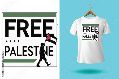 political t shirt design free Palestine