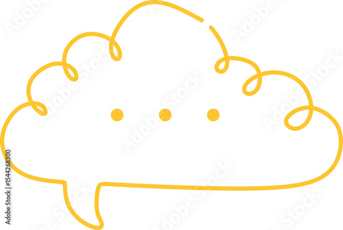 Line Art Speech Bubble