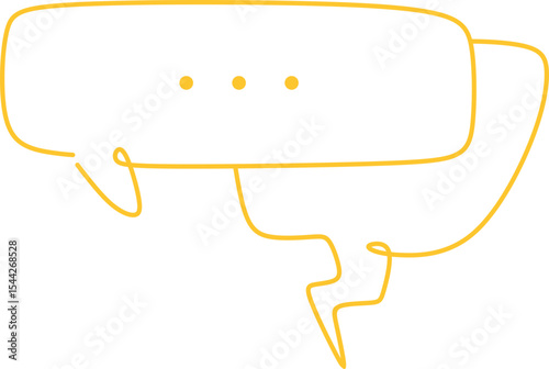 Line Art Speech Bubble