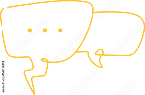 Line Art Speech Bubble