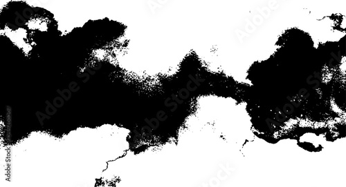  High Contrast Black Ink Background Texture