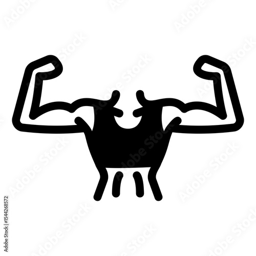 bodybuilder Solid icon