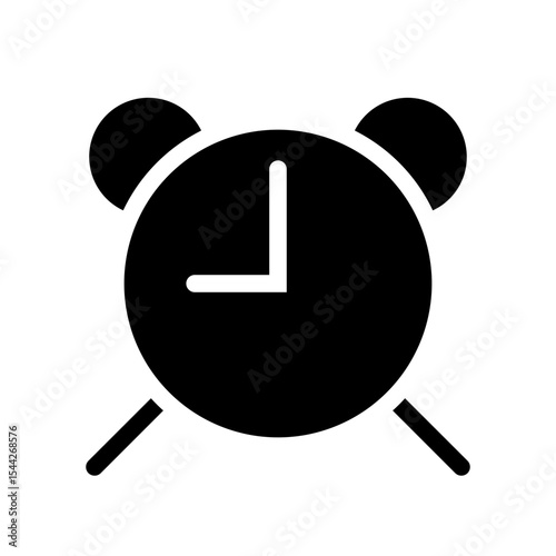 alarm glyph icon