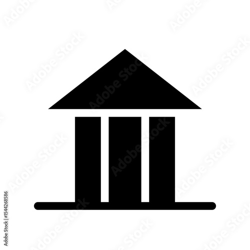 bank glyph icon