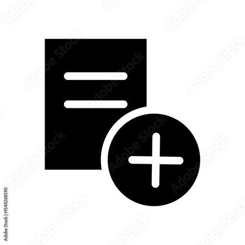add file glyph icon
