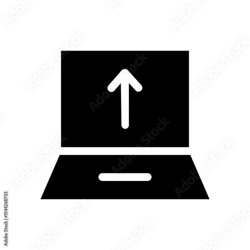 upload file glyph icon