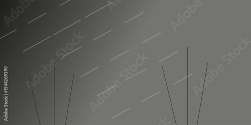Abstact Black background: gradient black color with long line for your design