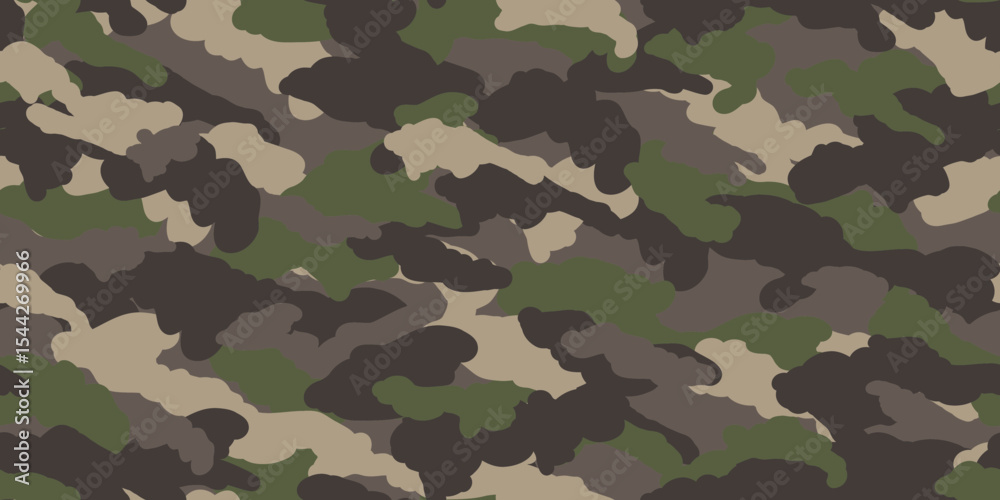 Fototapeta premium Camouflage background. Seamless pattern.Vector. 迷彩パターン テクスチャ 背景素材
