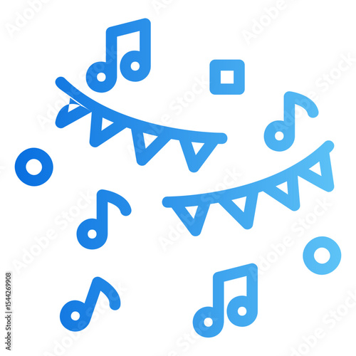 party decoration Gradient icon