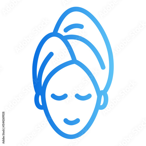 spa woman Gradient icon