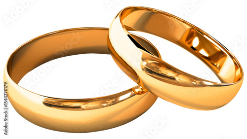 wedding rings on gold