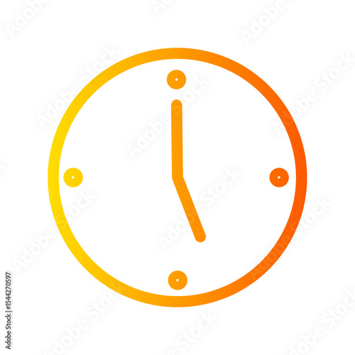 clock gradient icon