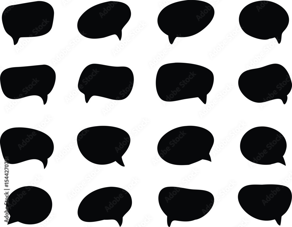 Fototapeta premium Speech bubbles collecion. Vector illustration