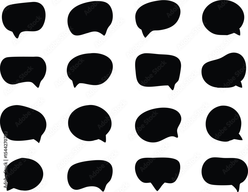 Fototapeta premium Speech bubbles collecion. Vector illustration