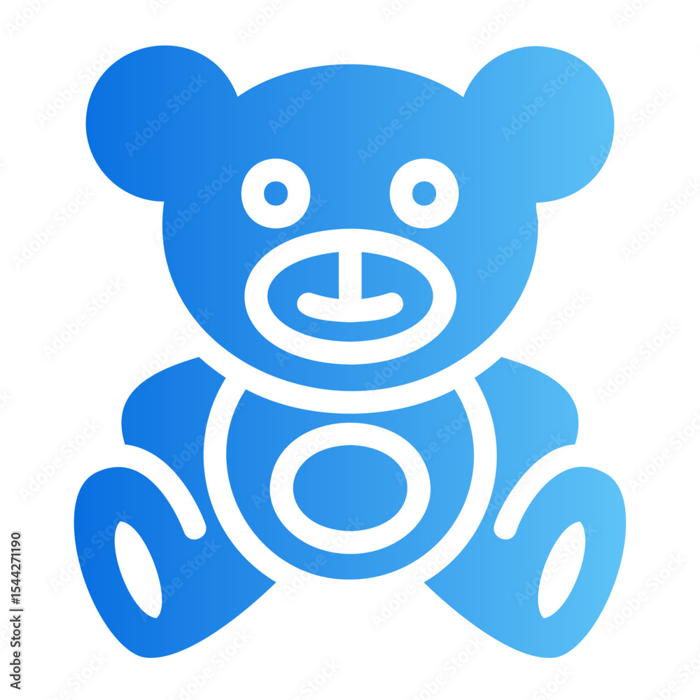 Obraz premium teddy bear Gradient icon