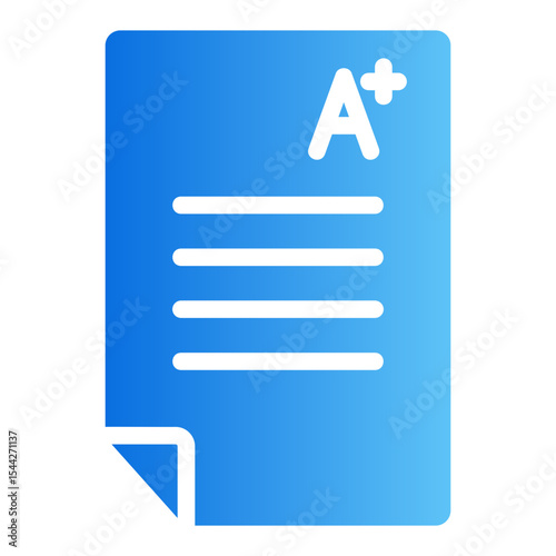 grade report Gradient icon