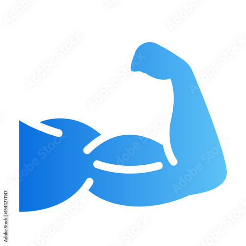 muscle strength Gradient icon