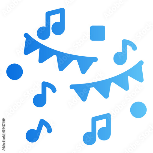 party decoration Gradient icon