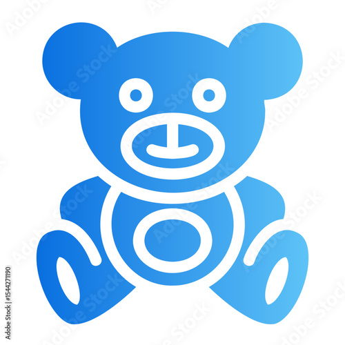 teddy bear Gradient icon