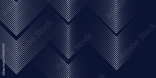 Simple mesmerizing Abstract Geometric Composition%3A A Symmetrical Dance of Converging Lines nice modern art illustration