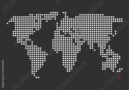 World map simple illustration. Vector