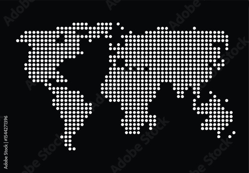 World map simple illustration. Vector