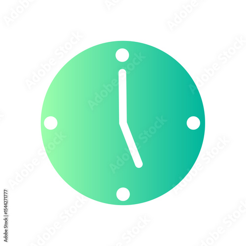 clock gradient icon